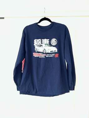 DGK Ghetto Spec '95 DOHC Inline-4 Navy Long Sleeve T-Shirt